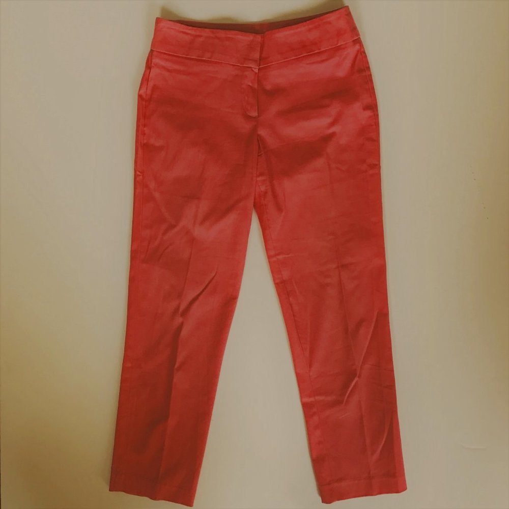 Sharagano Pants Coral Red